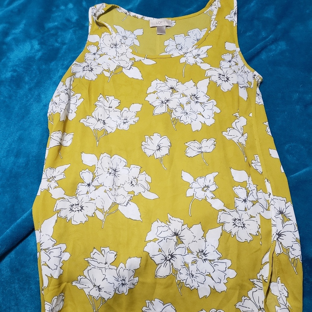 Long yellow tank top